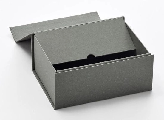 Cardboard Folding Wine Gift Packaging Box with Ribbon